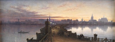 Colonia desde el puente de barcos, 1890 de Waller Hugh Paton