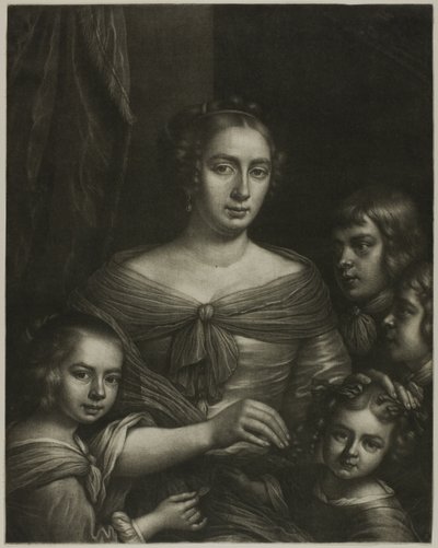 La mujer y los hijos del artista de Wallerand Vaillant