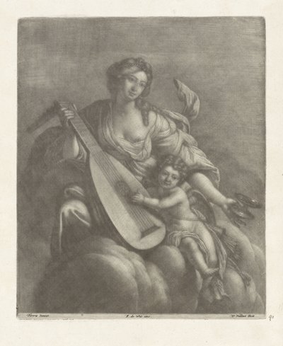 Hebe y Amor en una nube de Wallerant Vaillant