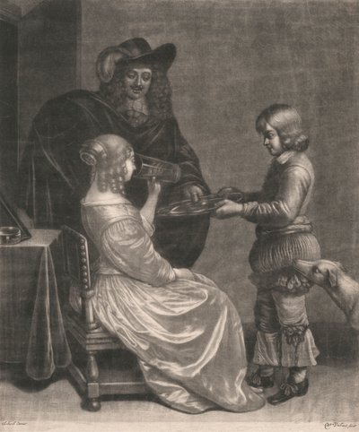Dama, caballero y paje de Wallerant Vaillant