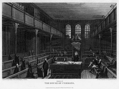 Cámara de la Casa de los Comunes, Westminster, Londres de Wallis