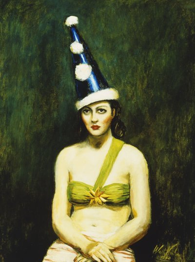 La chica del sombrero de Pierrot de Walt Kuhn