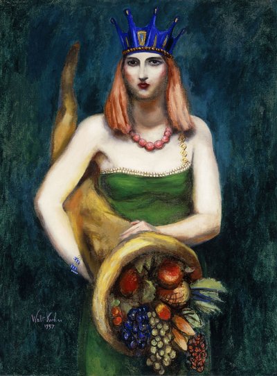 Chica con cornucopia de Walt Kuhn