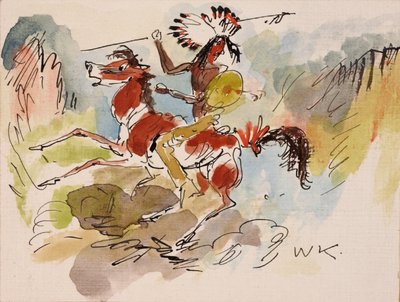 Indianer zu Pferd de Walt Kuhn