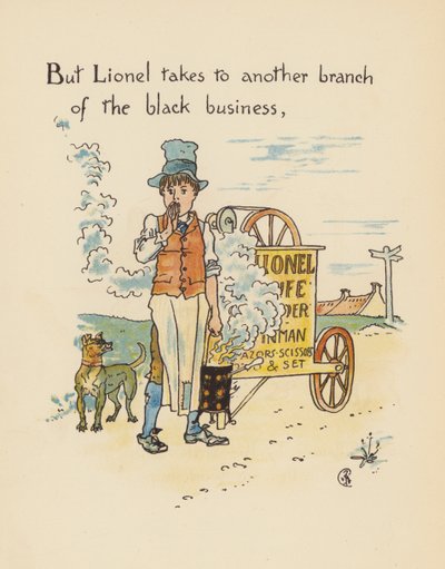 Ilustración de Leyendas para Lionel de Walter Crane (litografía en color) de Walter (after) Crane