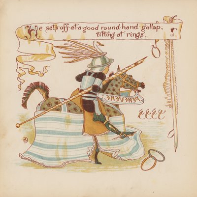 Ilustración para Pothooks and Perseverance de Walter Crane (litografía en color) de Walter (after) Crane