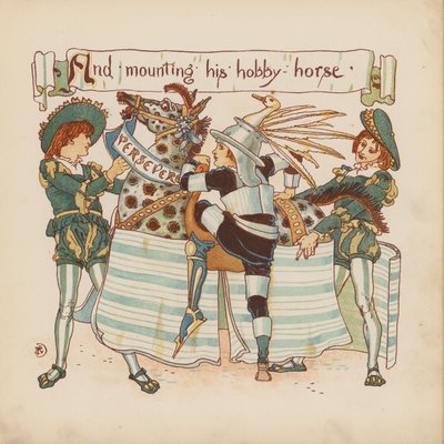 Ilustración para Pothooks and Perseverance de Walter Crane (litografía en color) de Walter (after) Crane