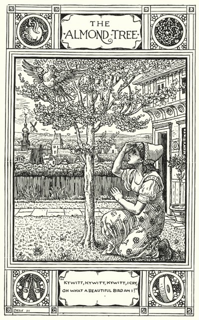 El Almendro (grabado) de Walter (after) Crane
