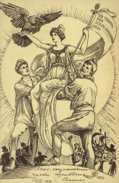 El Triunfo de la Democracia Social de Walter (after) Crane