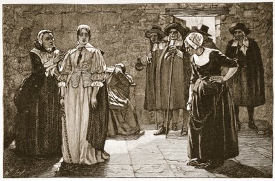Las hechiceras, un incidente de la época puritana, ilustración de 