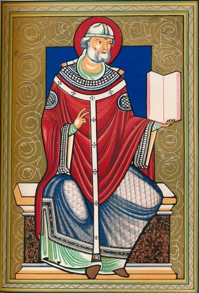 Santo con libro de Walter
