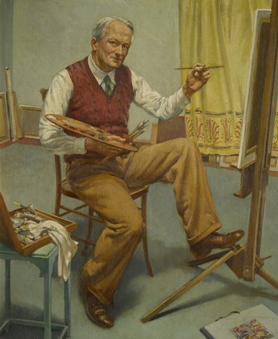 A través del espejo nº 1 (Autorretrato) de Walter Ashworth
