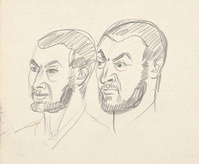 Dos estudios de retrato de Walter Barwig