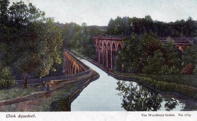 Acueducto de Chirk, Chirk, Wrexham, Gales de Walter Bentley Woodbury