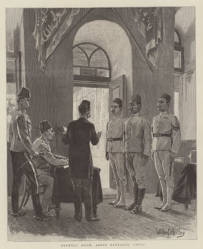 Sala de Orden, Cuarteles de Abdin, El Cairo, India de Walter Charles Horsley