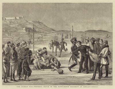 La Guerra Afgana, Partido de Fútbol del Quincuagésimo Noveno Regimiento en Khelat-i-Gilzai de Walter Charles Horsley
