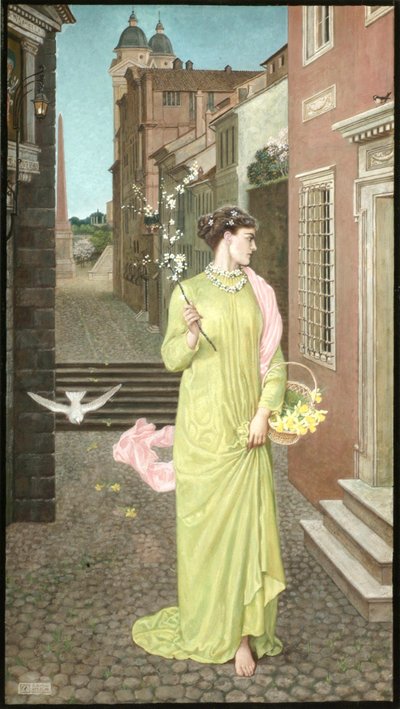 Un heraldo de la primavera de Walter Crane