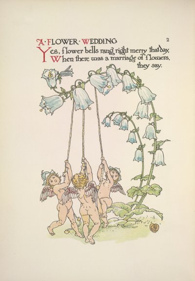 Una boda de flores de Walter Crane