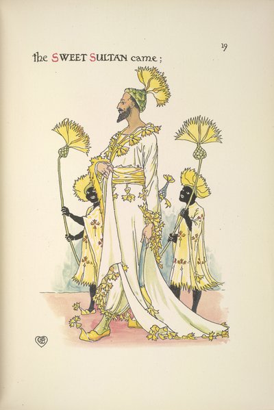 Un sultán, uno de los invitados a la boda de Walter Crane