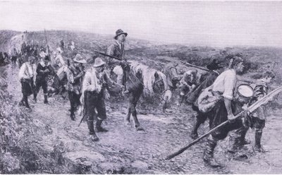 Después de Sedgemoor, ilustración de British Battles on Land and Sea, 1915 de Walter Crane