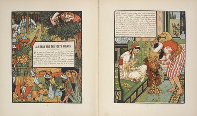 Alí Babá y los cuarenta ladrones. de Walter Crane