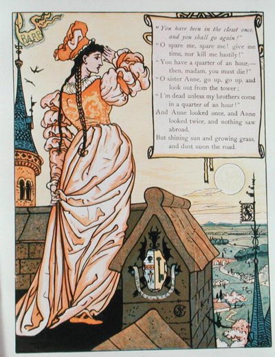 Ana mirando desde la torre, ilustración para 