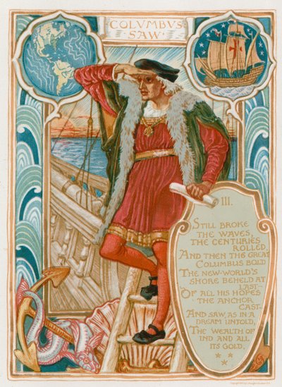 Colón vio de Walter Crane