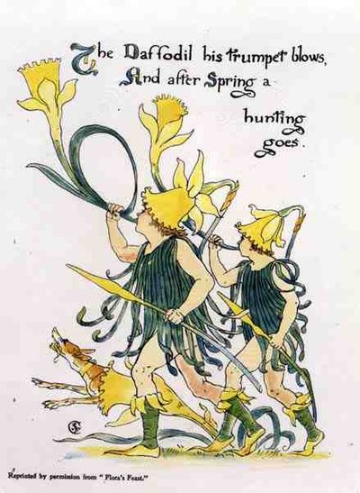Trompeta de Narciso, de La Fiesta de Flora de Walter Crane