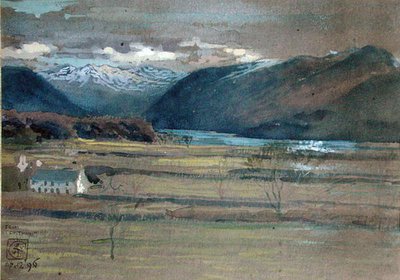 Derwent Water, desde Crosthwaite de Walter Crane