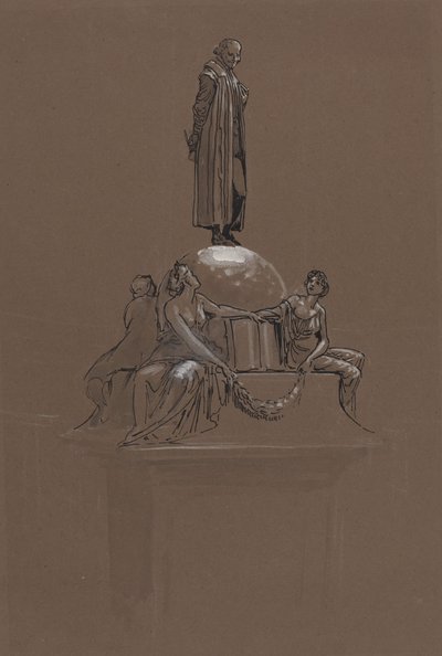 Diseño para un monumento a Shakespeare de Walter Crane