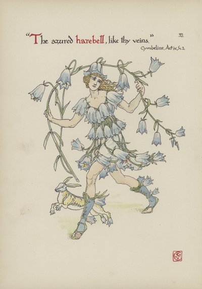 Flores del Jardín de Shakespeare de Walter Crane