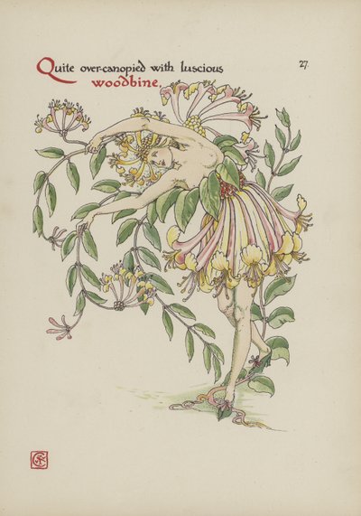 Flores del Jardín de Shakespeare de Walter Crane