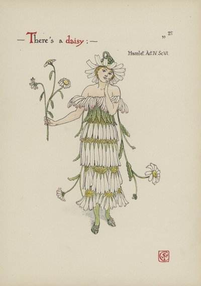 Flores del Jardín de Shakespeare de Walter Crane