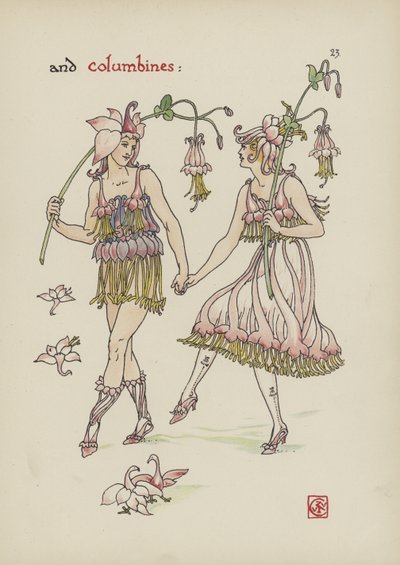 Flores del Jardín de Shakespeare de Walter Crane