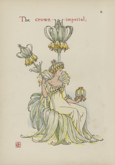 Flores del Jardín de Shakespeare de Walter Crane