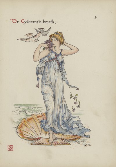 Flores del Jardín de Shakespeare de Walter Crane