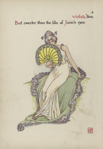 Flores del Jardín de Shakespeare de Walter Crane