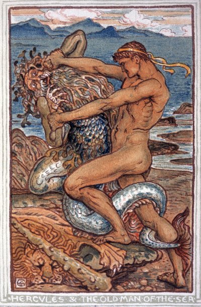 Hércules y Neree de Walter Crane