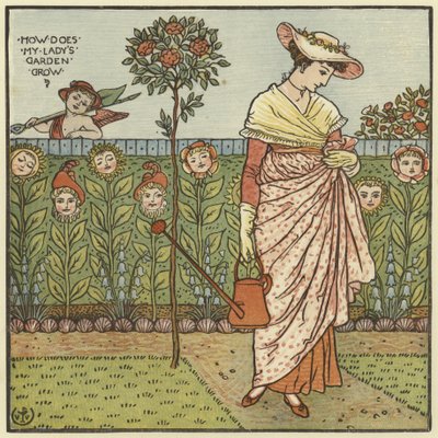 ¿Cómo crece el jardín de mi dama? de Walter Crane