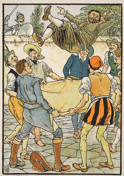 Cómo Sancho pagó la cuenta, ilustración de 