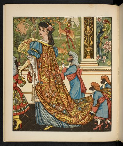 Ilustración para La Bella y la Bestia. de Walter Crane