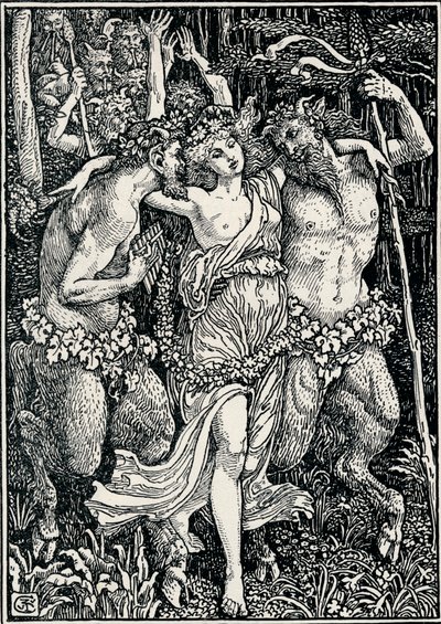 Ilustración para La Reina de las Hadas, c1890, 1897 de Walter Crane