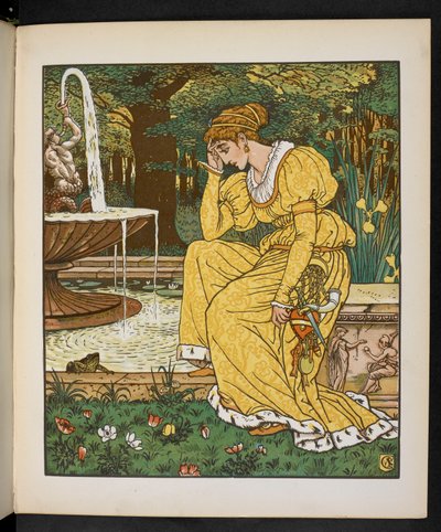 Ilustración para el Príncipe Rana. de Walter Crane