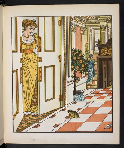 Ilustración para el Príncipe Rana. de Walter Crane