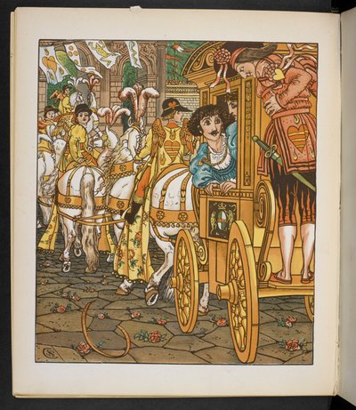 Ilustración para el Príncipe Rana. de Walter Crane