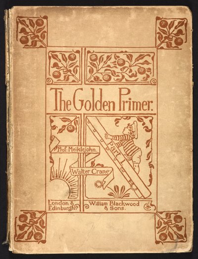 Portada interior de "La cartilla dorada". de Walter Crane