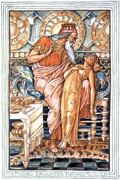 Rey Midas de Walter Crane