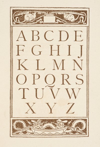 Las letras del alfabeto. La cartilla dorada. de Walter Crane