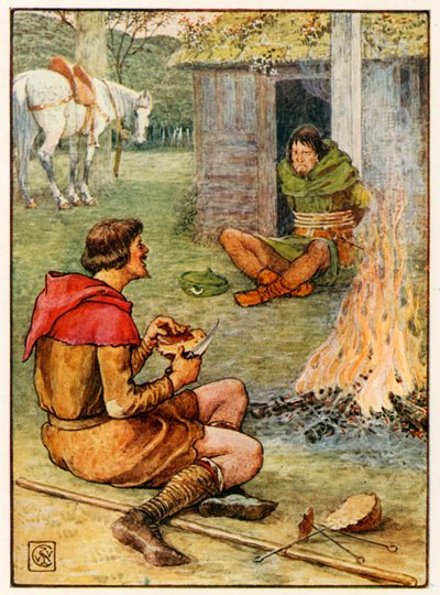 Pequeño Juan y el guardabosques de Walter Crane