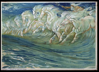 Los caballos de Neptuno, ilustración para 